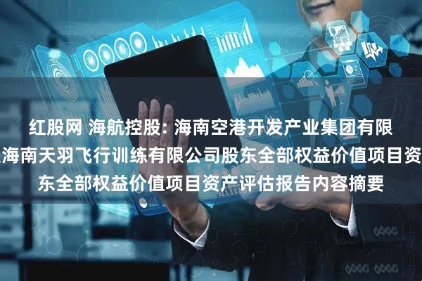 红股网 海航控股: 海南空港开发产业集团有限公司拟转让股权涉及海南天羽飞行训练有限公司股东全部权益价值项目资产评估报告内容摘要