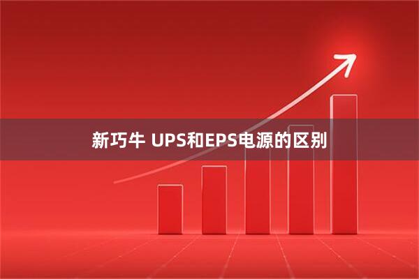 新巧牛 UPS和EPS电源的区别