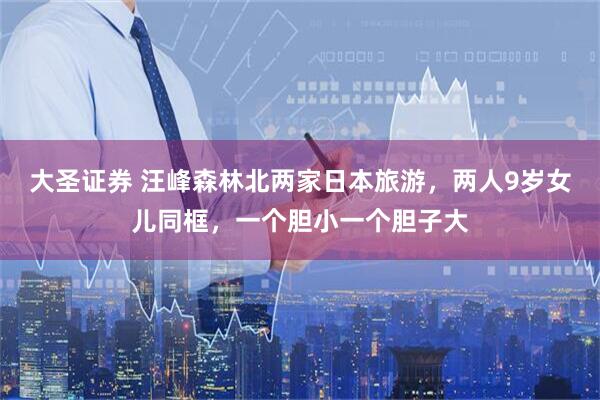 大圣证券 汪峰森林北两家日本旅游，两人9岁女儿同框，一个胆小一个胆子大