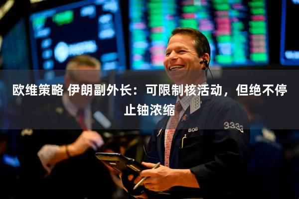 欧维策略 伊朗副外长：可限制核活动，但绝不停止铀浓缩